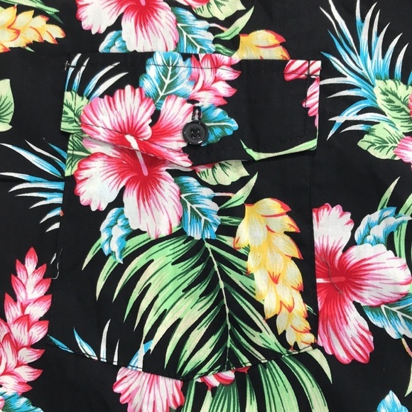 Jogal Men's Fitted Floral Sleeveless Buttondown Muscle Shirt XXL - Picture 2 of 9